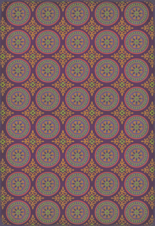 Pattern 43 Samsara 120x175 Vintage Vinyl Floorcloth