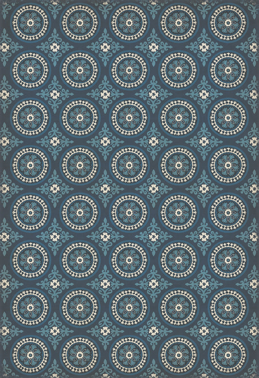 Pattern 43 Zen 120x175 Vintage Vinyl Floorcloth