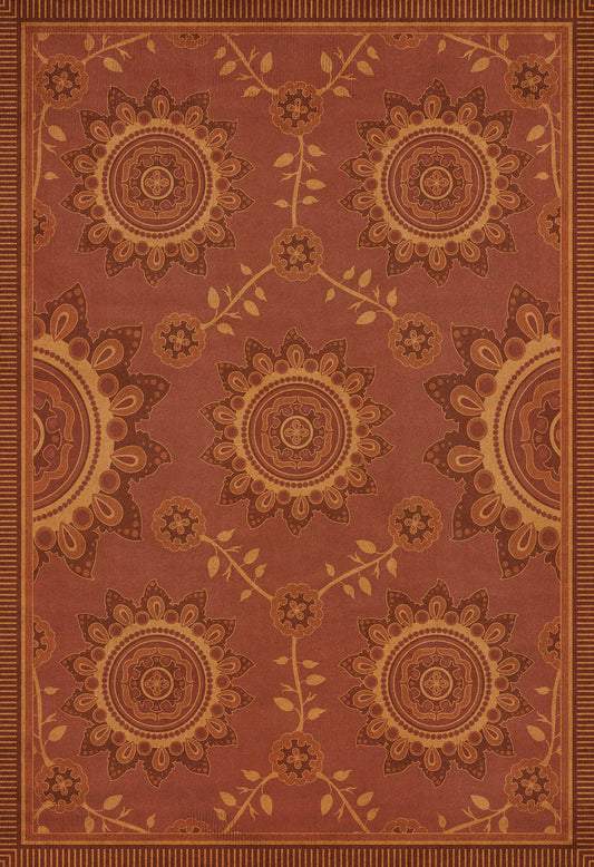 Pattern 44 Parisian 120x175 Vintage Vinyl Floorcloth