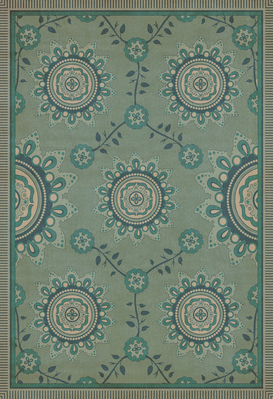 Pattern 44 Shisha 120x175 Vintage Vinyl Floorcloth