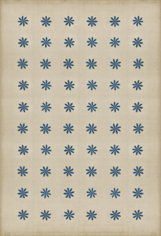 Pattern 48 Cloche 120x175 Vintage Vinyl Floorcloth
