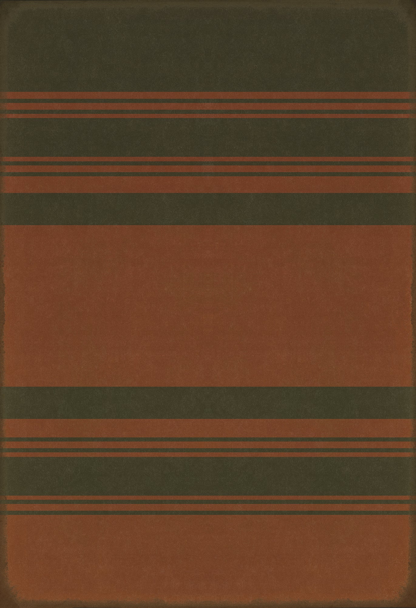Pattern 50 Organic Stripes Black and Red 120x175 Vintage Vinyl Floorcloth