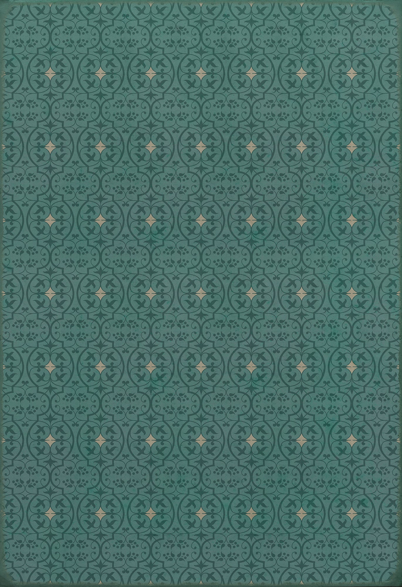 Pattern 51 Isn't it pretty to think so 120x175 Vintage Vinyl Floorcloth