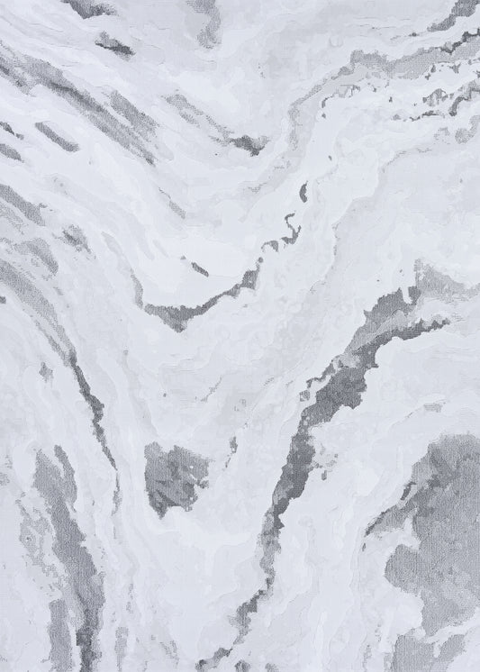 Couristan Serenity Abstract Marble Opal-Mushroom Rug 9'2" x 12'9"