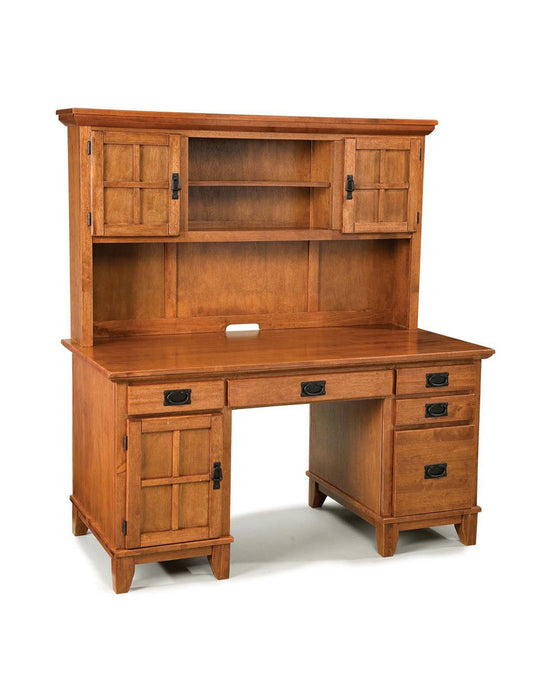 Lloyd Pedestal Desk with Hutch by homestyles