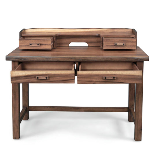 Forest Retreat Writing Desk and Hutch by homestyles