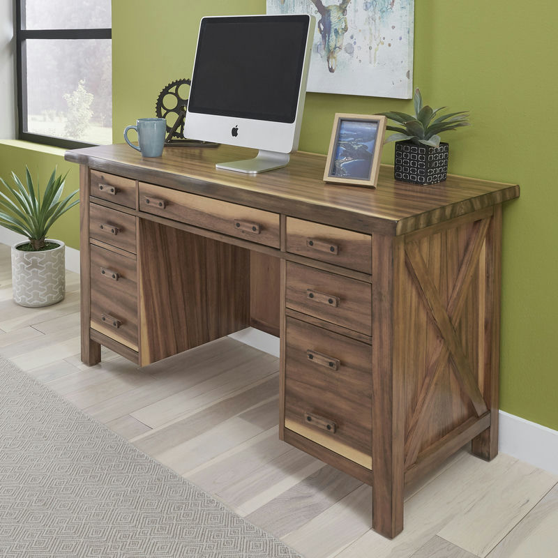Forest Retreat Pedestal Desk by homestyles