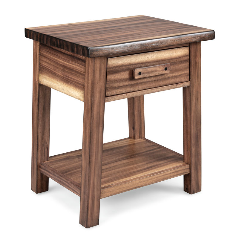 Forest Retreat Queen Bed, Nightstand, Dresser, and Mirror by homestyles