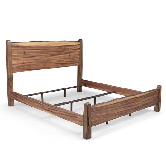 Forest Retreat King Bed, Nightstand, Chest, and Mirror by homestyles