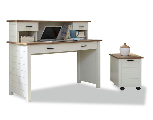 District Writing Desk, Hutch and Filing Cabinet by homestyles