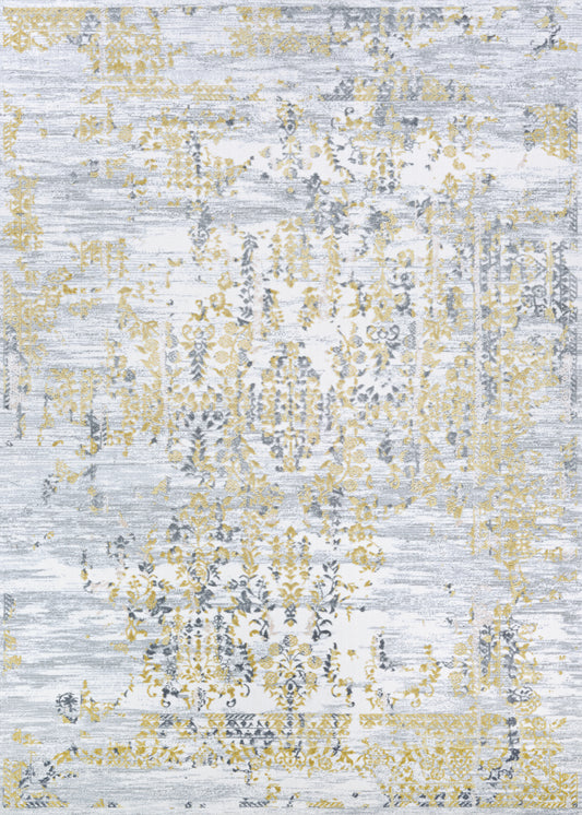 Couristan Calinda Samovar Gold-Silver-Ivory Rug 9'2" x 12'5"