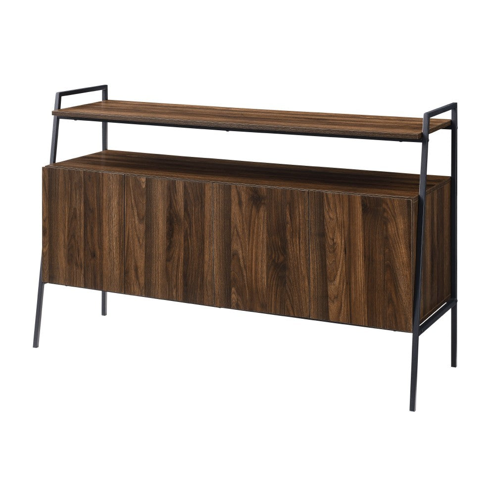 52" Urban Industrial TV Stand - Dark Walnut