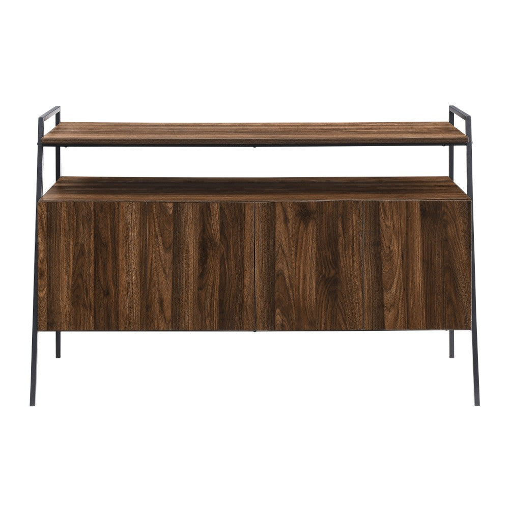 52" Urban Industrial TV Stand - Dark Walnut