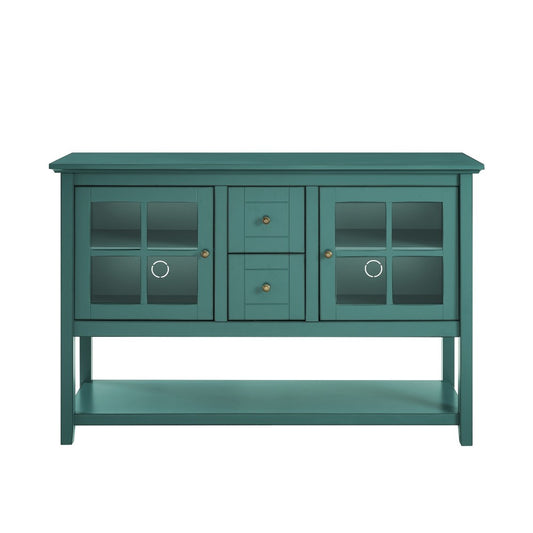 52" Wood Sideboard -  Antique Dark Teal