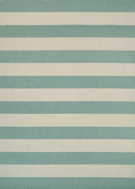 Couristan Afuera Yacht Club Sea Mist-Ivory Rug 3'11" x 5'7"