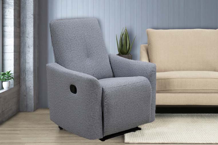 Ivah Recliner Chair, Grey