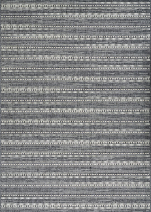Couristan Afuera Beachcomber Anthracite-Sand Rug 2' x 3'7"