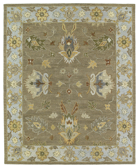Kaleen Brooklyn Collection Light Mocha Area Rug 9'6" x 13'