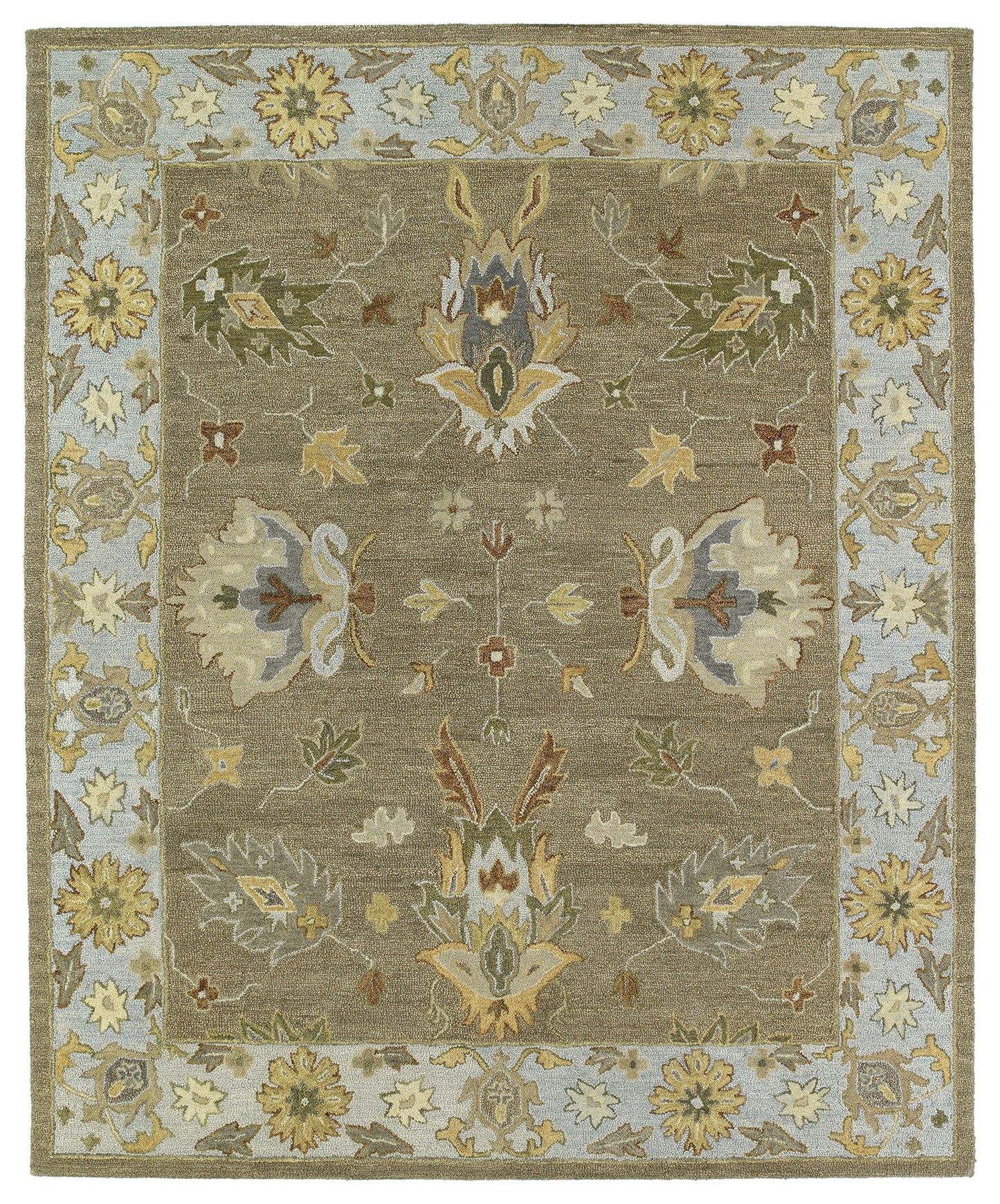 Kaleen Brooklyn Collection Light Mocha Throw Rug 2' x 3'