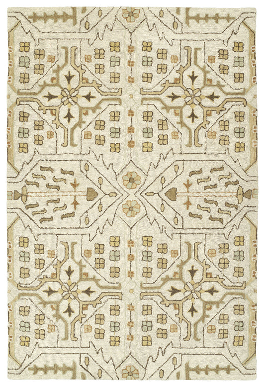 Kaleen Brooklyn Collection Mushroom Beige Area Rug 7'6 x 9'