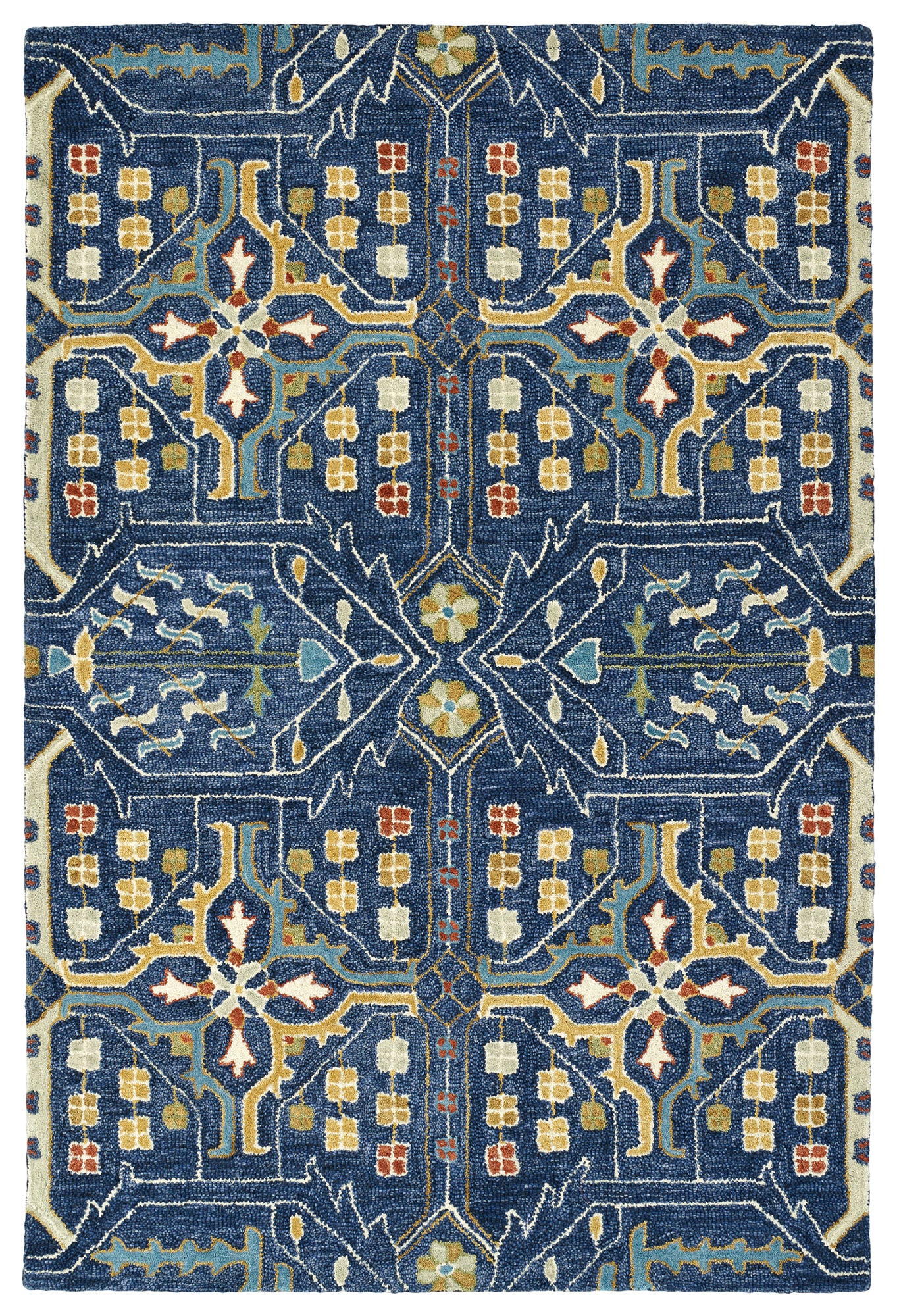 Kaleen Brooklyn Collection 5310-22 Navy Throw Rug 2' x 3'