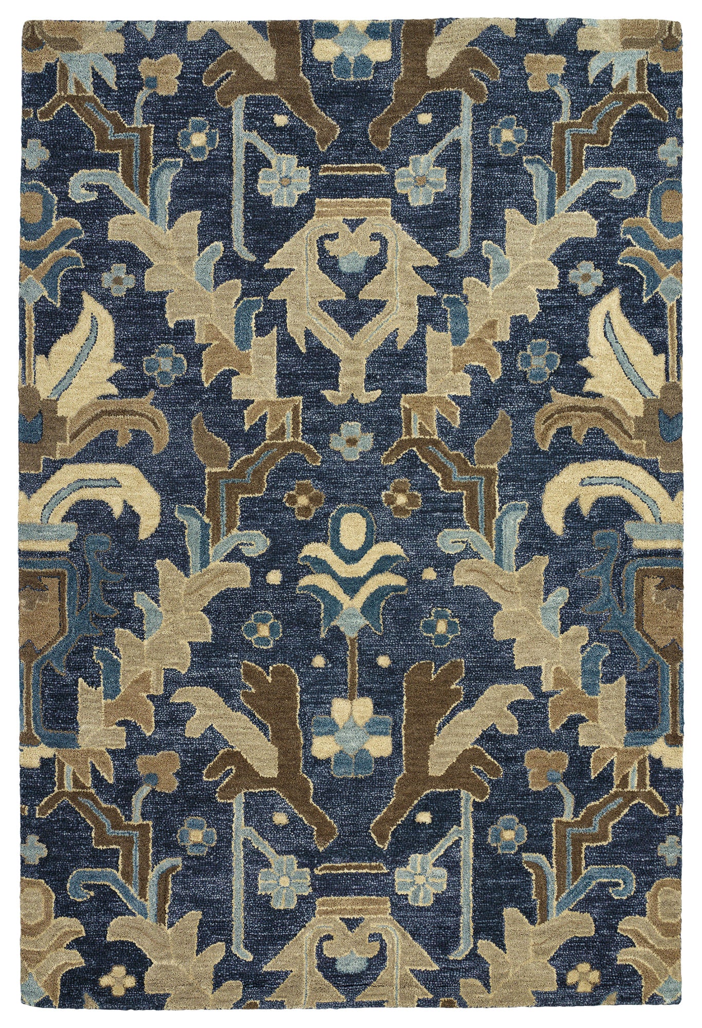Kaleen Brooklyn Collection 5311-22 Navy Throw Rug 2' x 3'