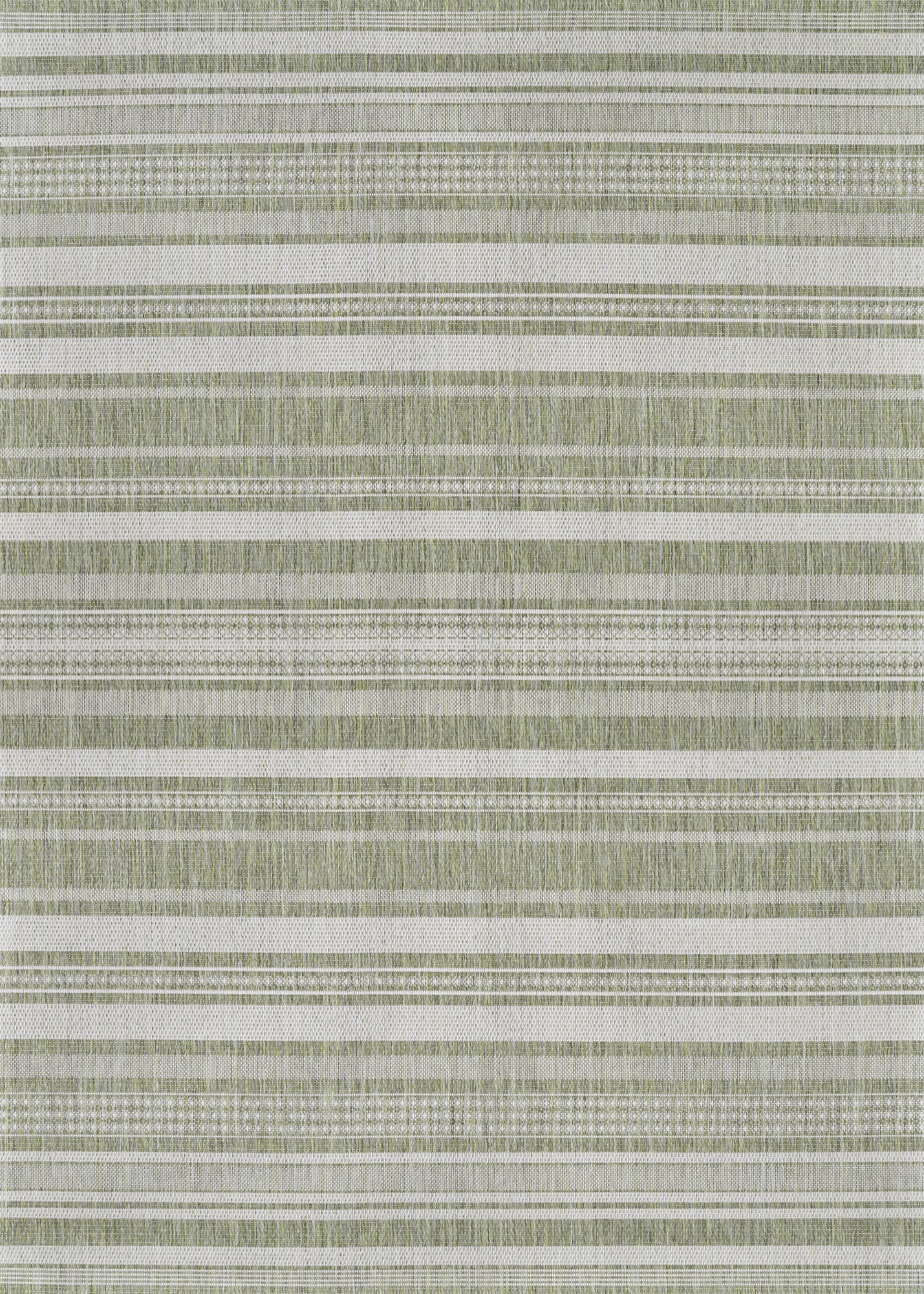 Couristan Recife Gazebo Stripe Sage Leaf-Ivory Rug 8'6" x 13'