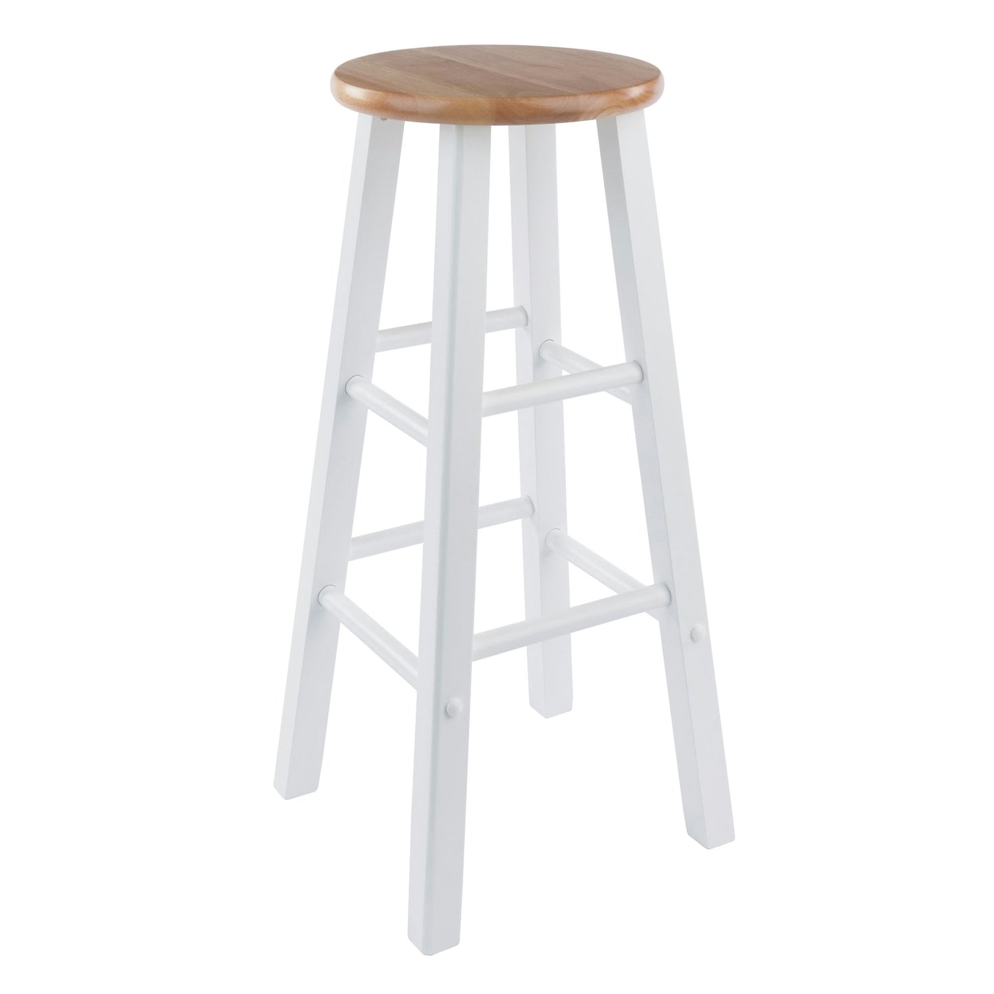 Element 2-Pc Bar Stool Set, Natural and White