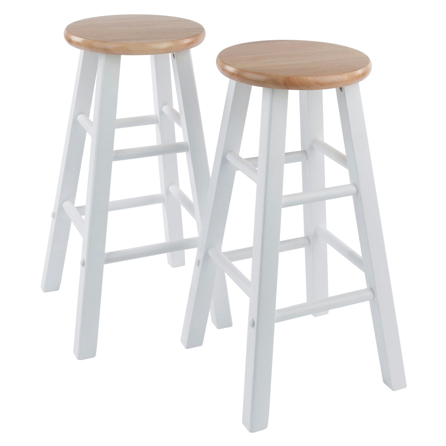 Element 2-Pc Counter Stool Set, Natural and White