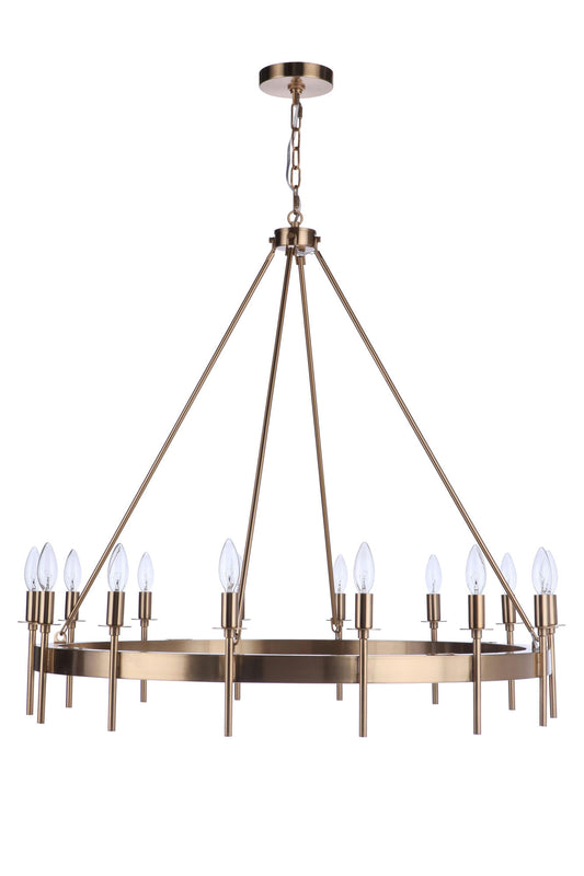 Larrson Chandelier 14 Light Satin Brass