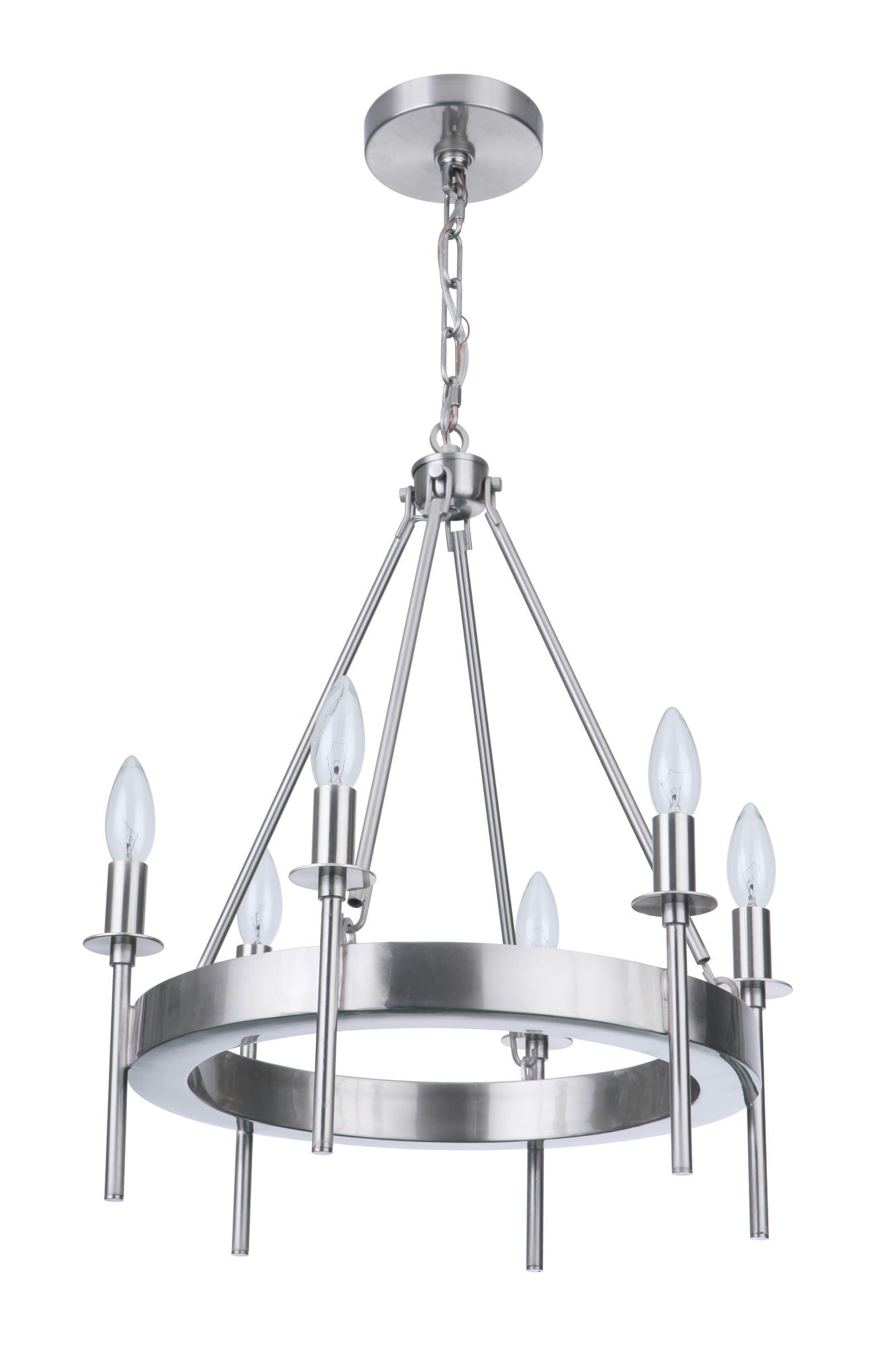 6 Light Chandelier, 54326-BNK