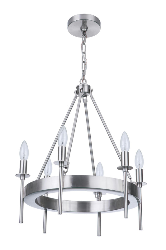 6 Light Chandelier, 54326-BNK