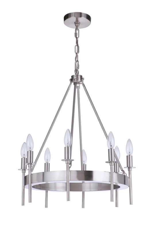 8 Light Chandelier, 54328-BNK