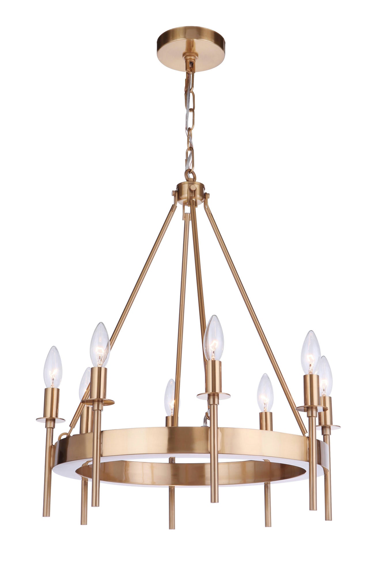 8 Light Chandelier, 54328-SB