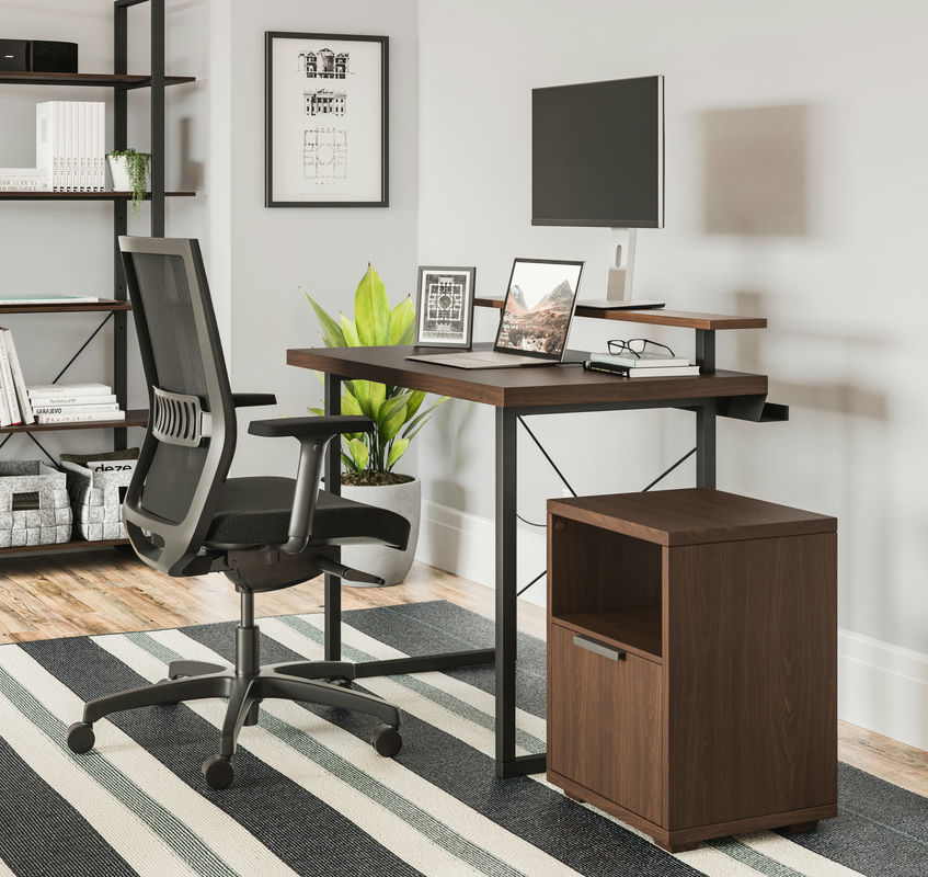 Merge Desk, Monitor Stand and File Cabinet by homestyles