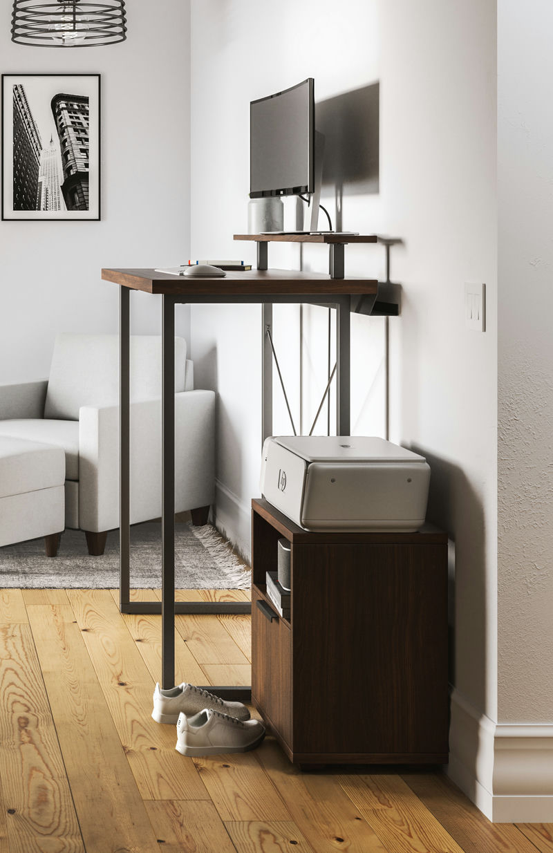 Merge Standing Desk and File Cabinet by homestyles