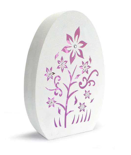 Led Egg Table Piece W/Timer 22"H Paper - 3 Aaa Batteries Not Included