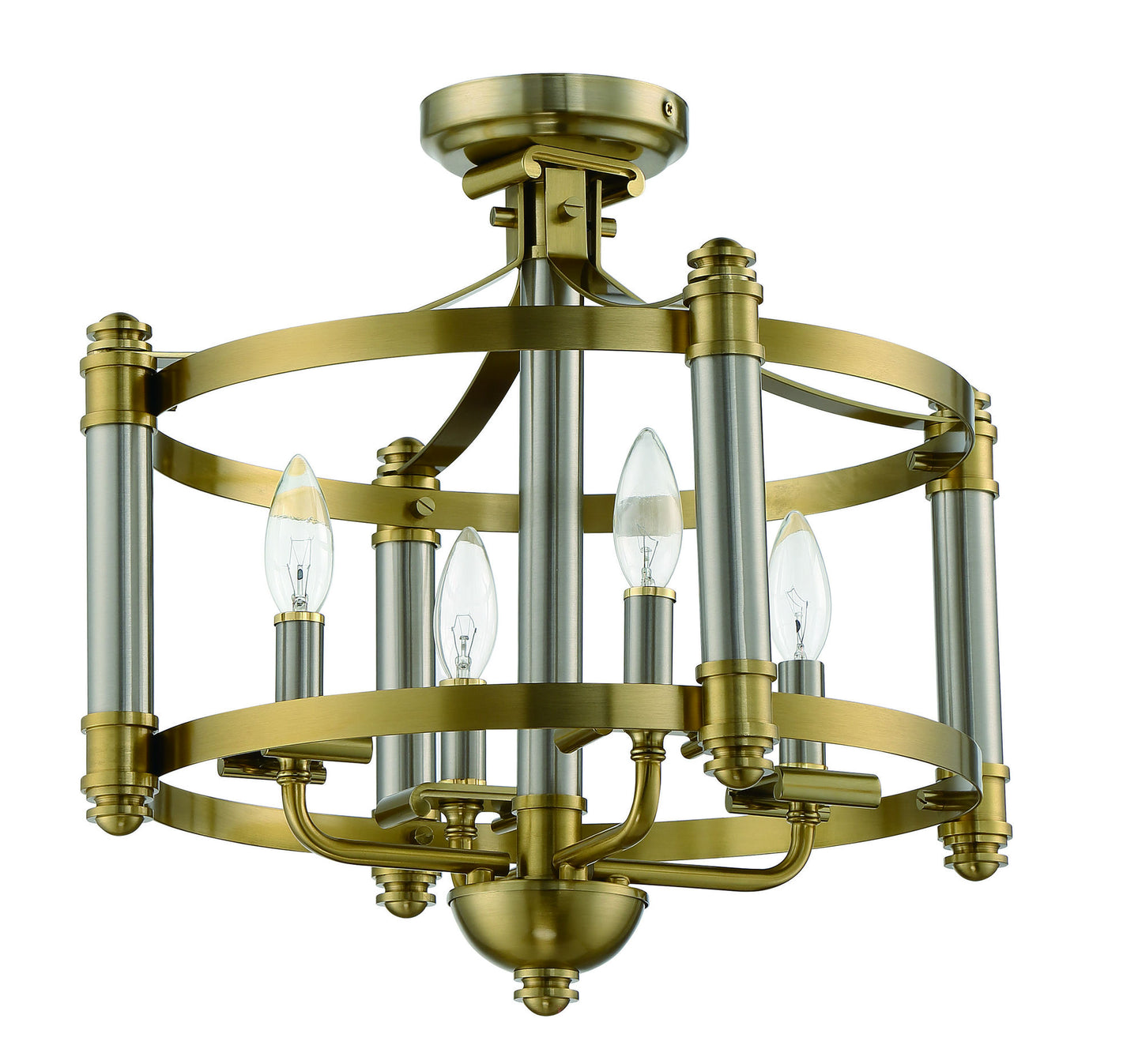 4 Light Semi Flush