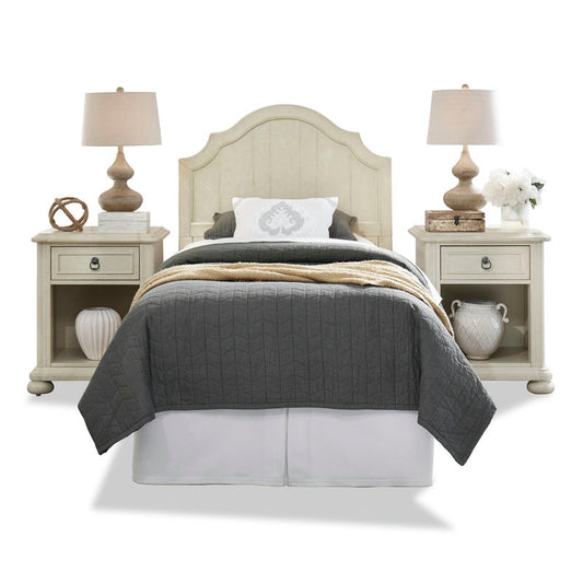 Chambre Twin Headboard and Two Nightstands by homestyles