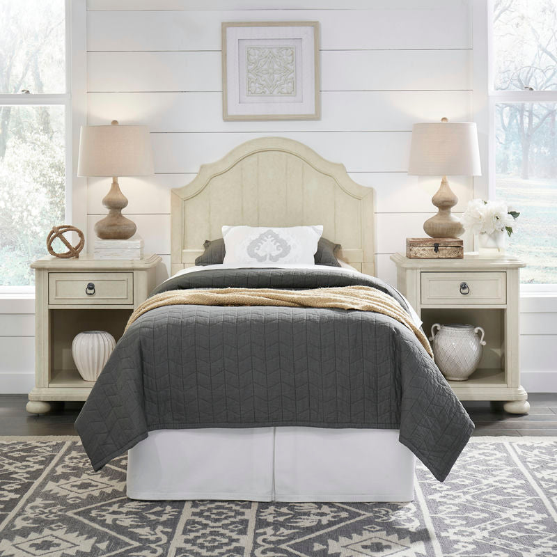 Chambre Twin Headboard and Two Nightstands by homestyles