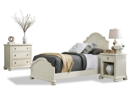 Chambre Twin Bed, Nightstand and Chest by homestyles