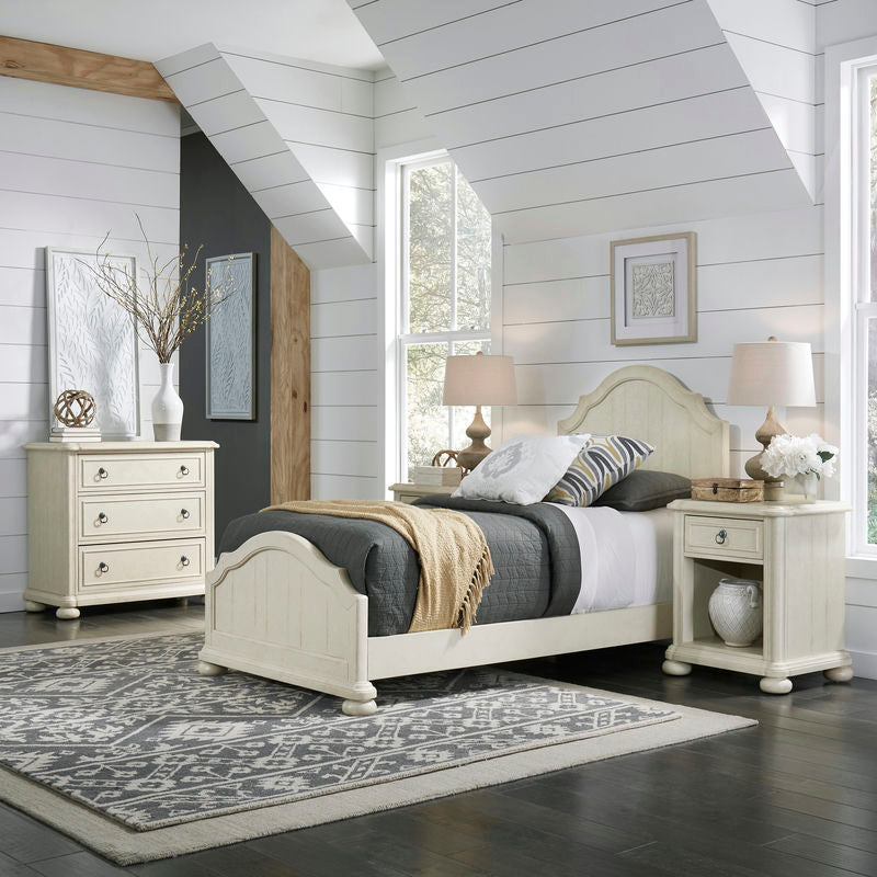 Chambre Twin Bed, Nightstand and Chest by homestyles