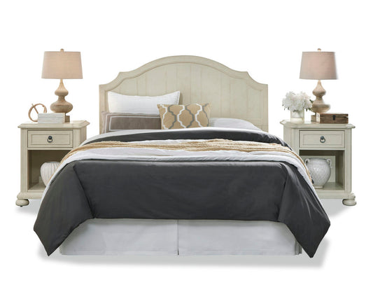 Chambre Queen Headboard and Two Nightstands by homestyles