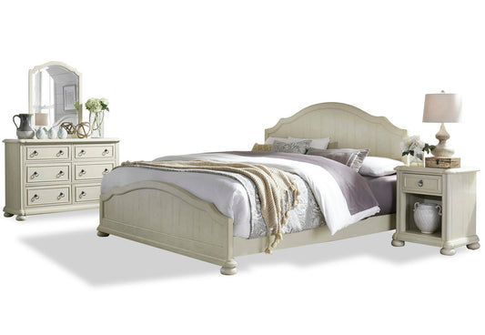 Chambre King Bed, Nightstand and Dresser with Mirror by homestyles