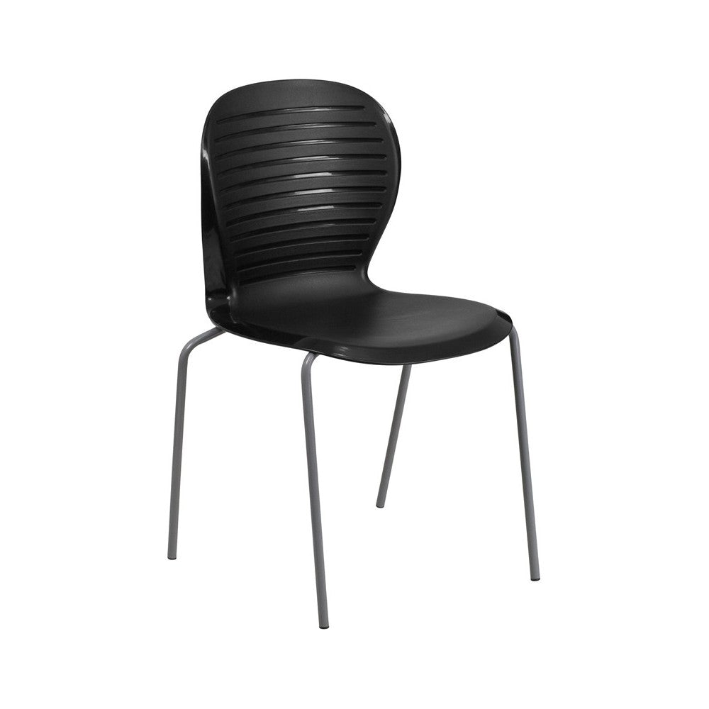 551 lb. Capacity Black Stack Chair