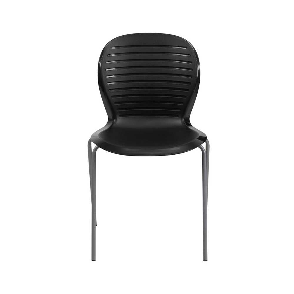551 lb. Capacity Black Stack Chair