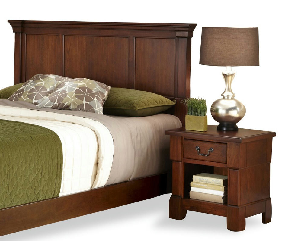 Aspen Queen Headboard and Nightstand by homestyles