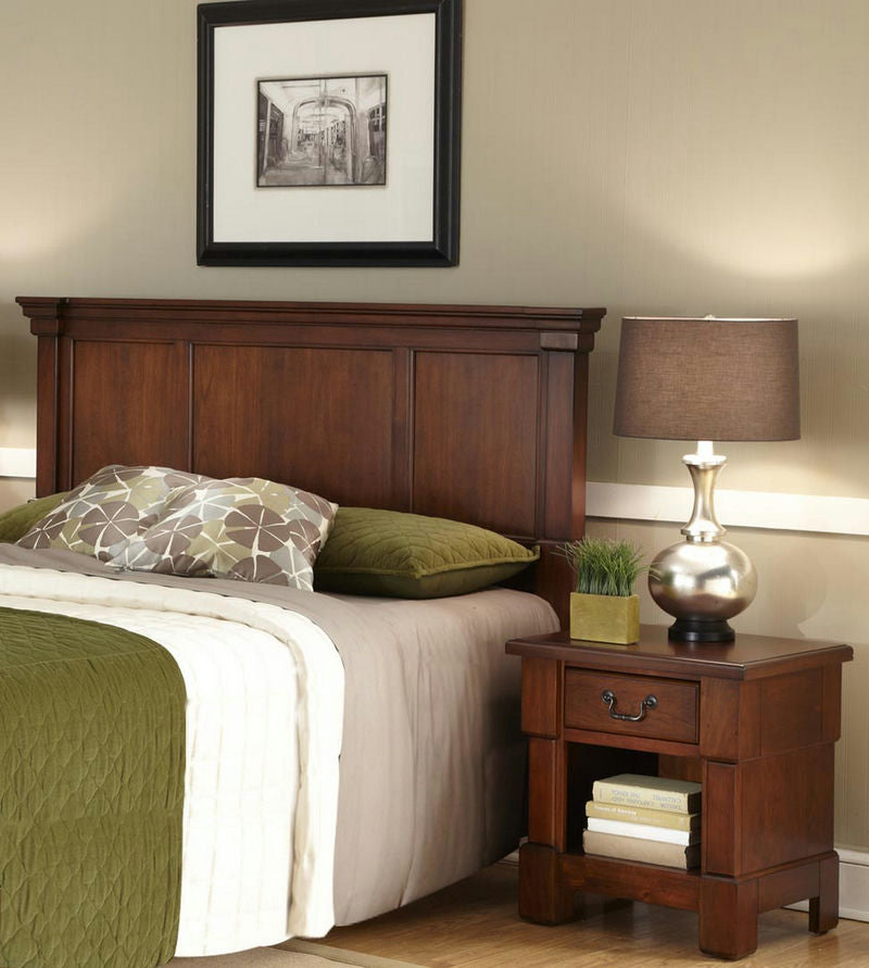 Aspen Queen Headboard and Nightstand by homestyles