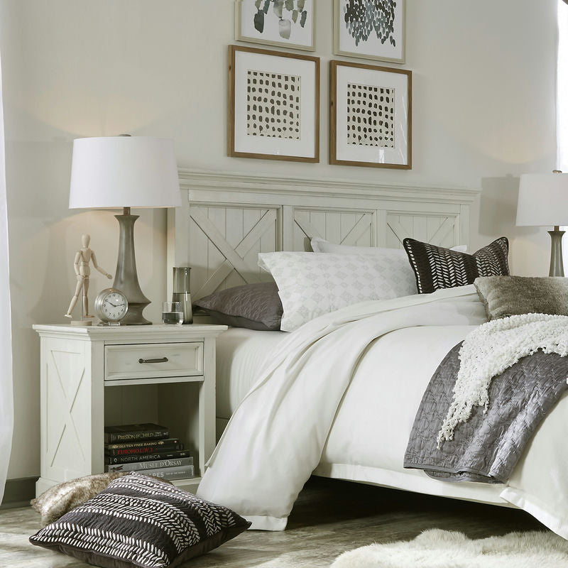 Bay Lodge Queen Headboard and Nightstand by homestyles