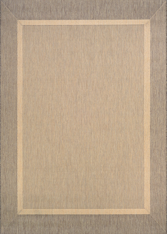 Couristan Recife Stria Texture Natural-Coffee Rug 2' x 3'7"